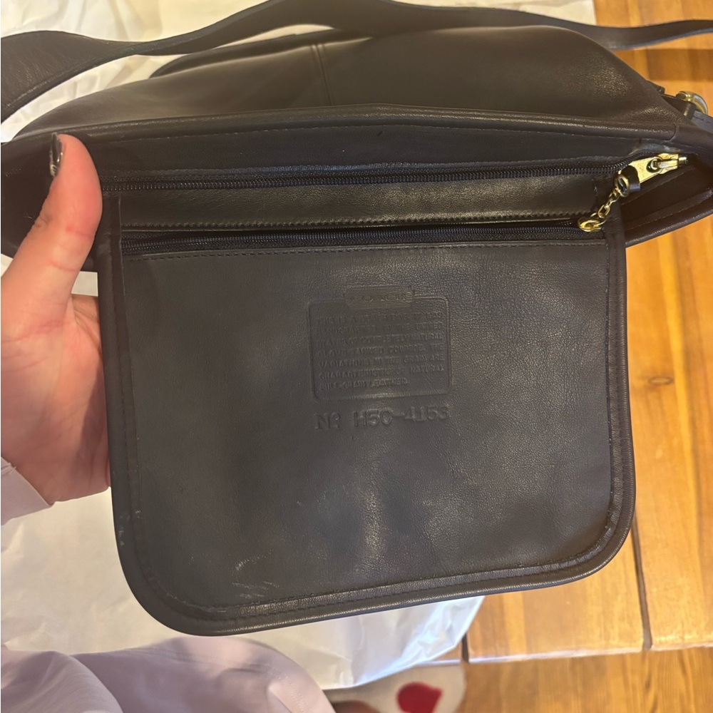 Deep Midnight Blue Vintage Leather Coach Soho Bleeker Bag - Picture 4 of 9